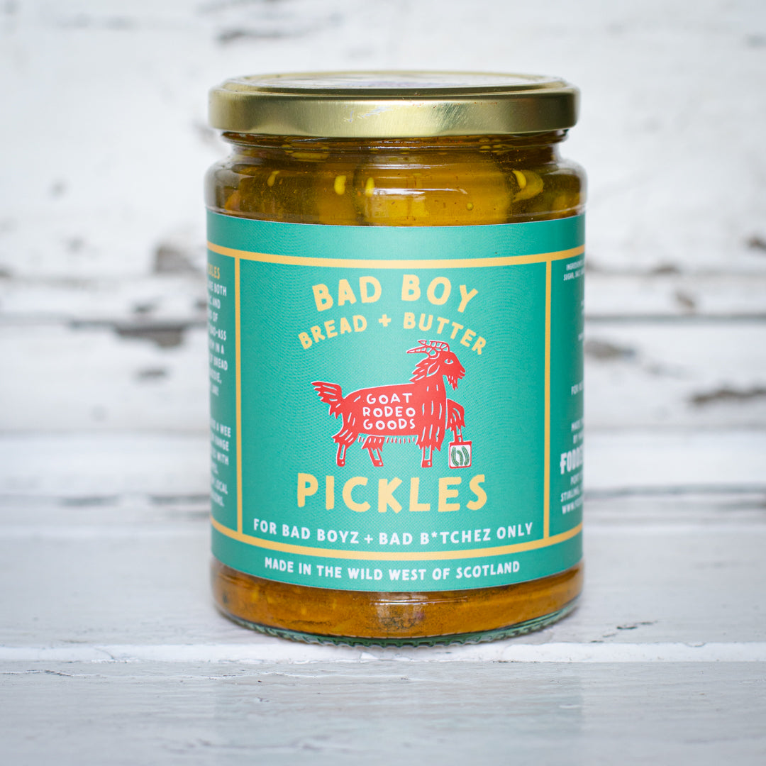 Bad Boy Bread and Butter Cucumber Pickles