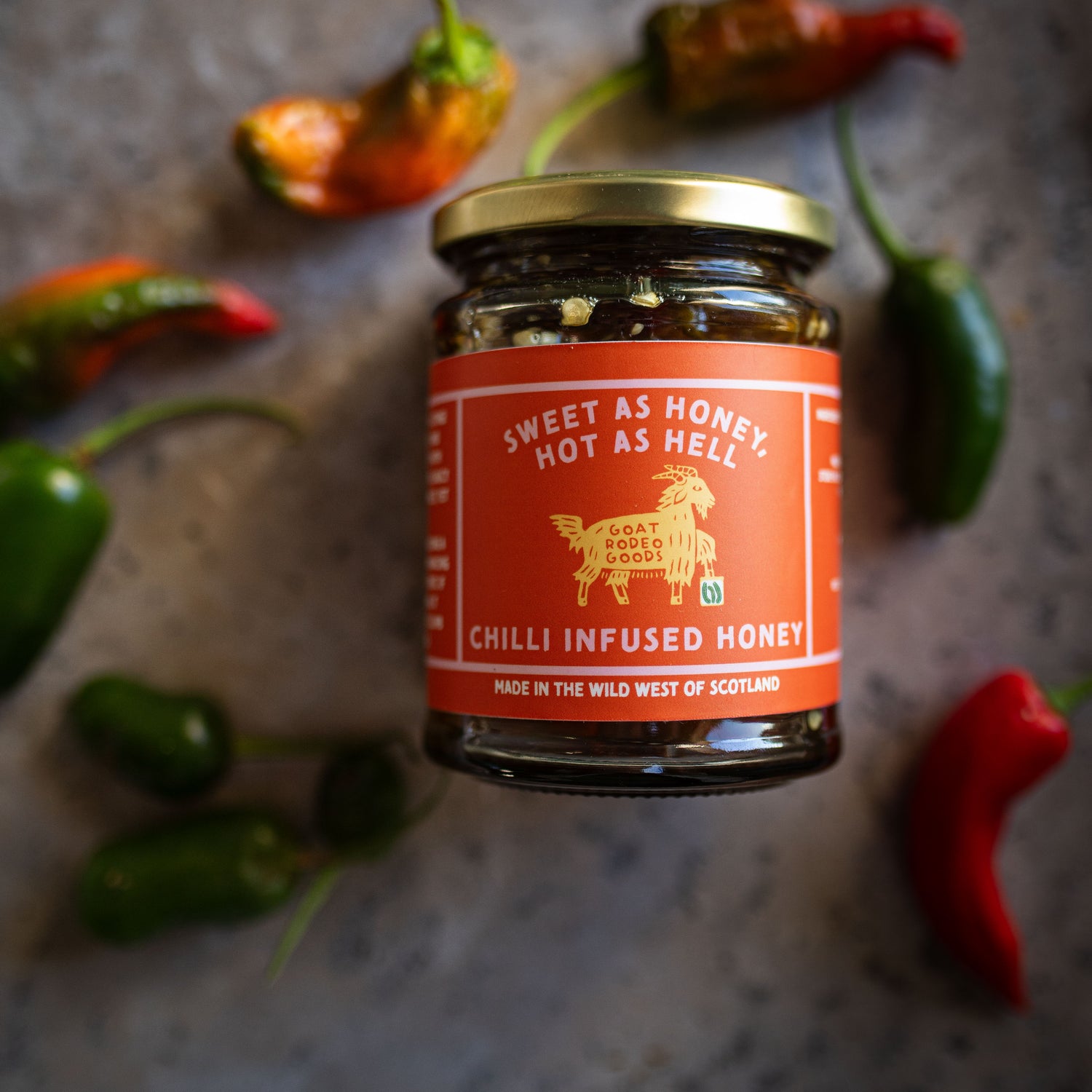 Sweet as Honey, Hot as Hell - Chilli Infused Honey Made with Scottish Chillies